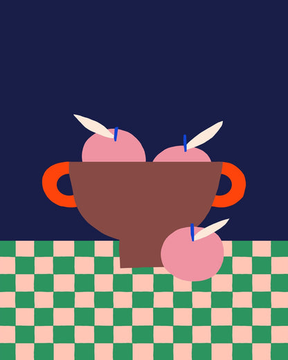 Pink Apple Bowl