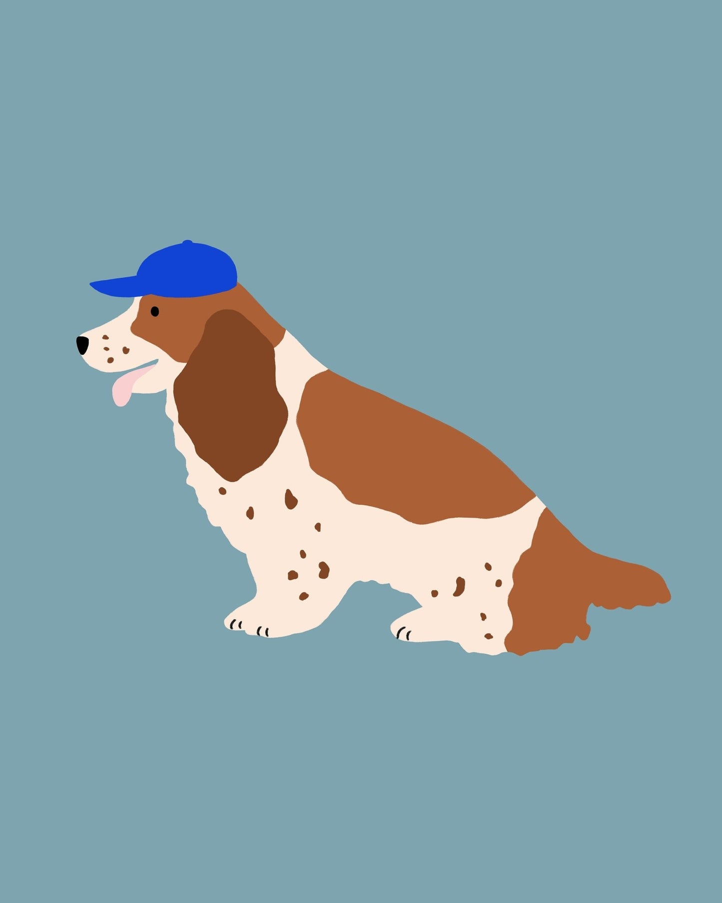 Cocker With Cap