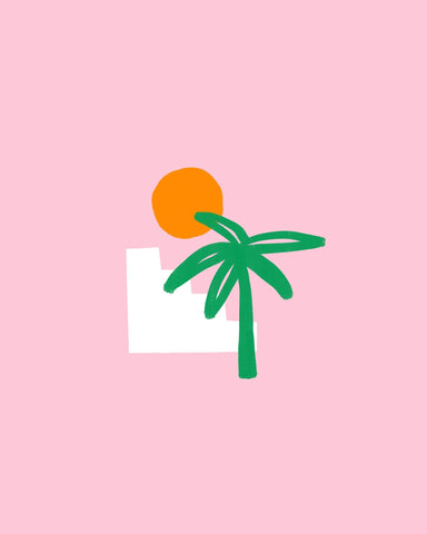 Tropical Palm Scene