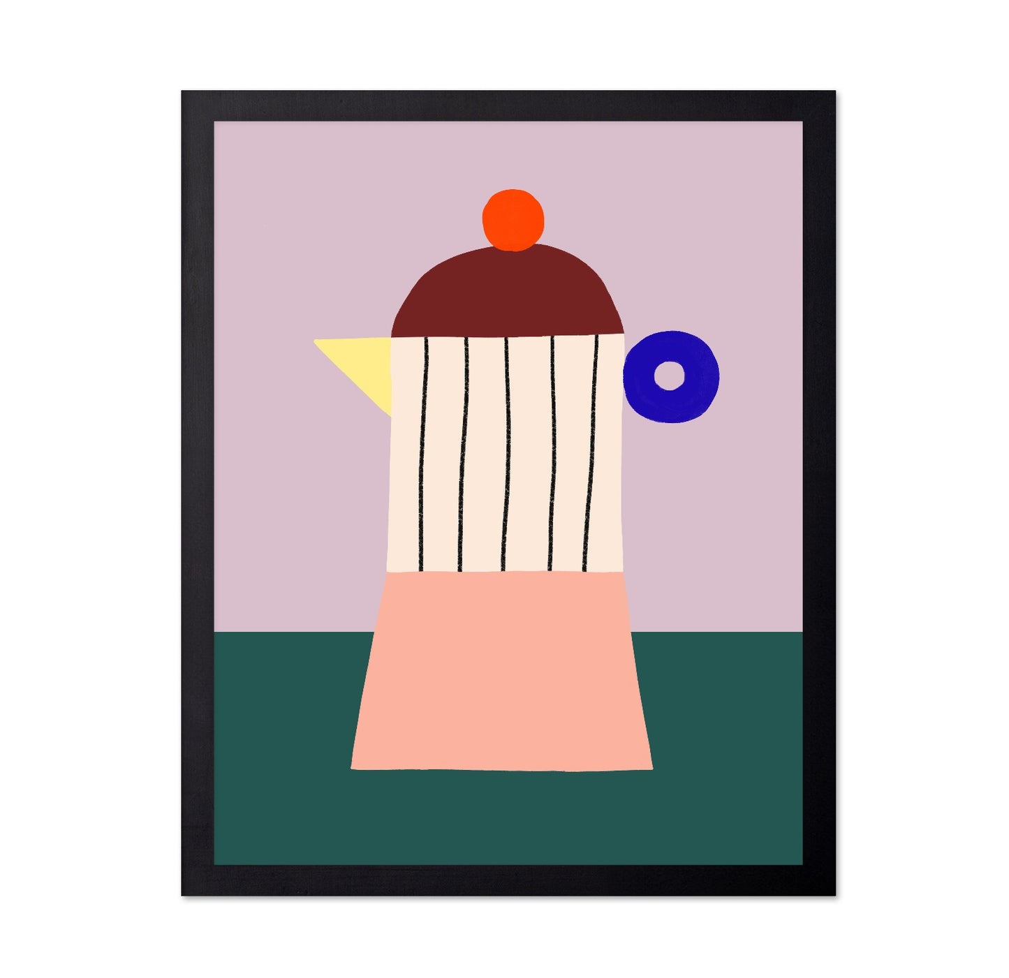 Abstract Coffee Pot