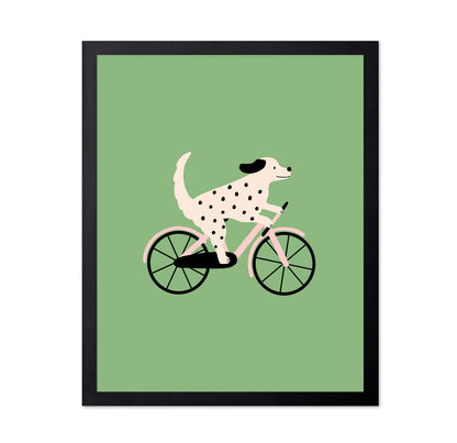 Dog Riding Bicycle