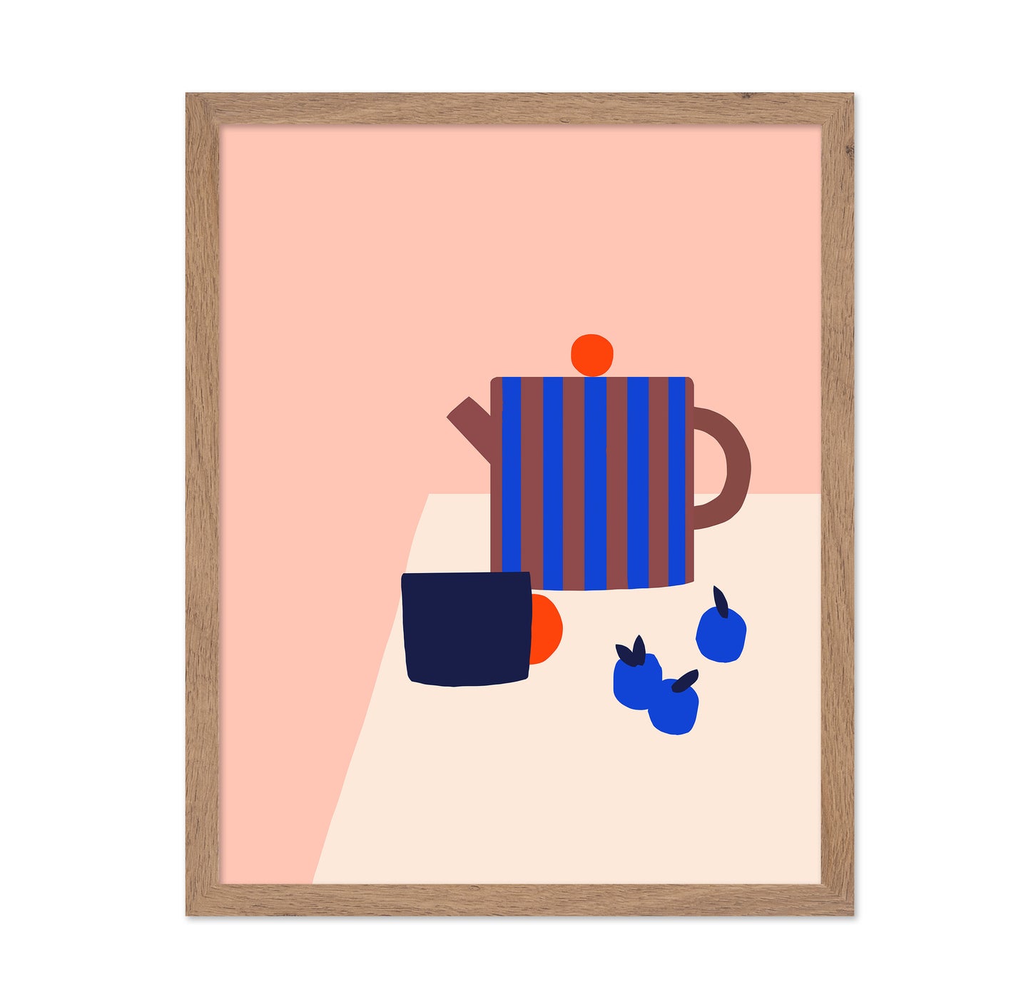 Striped Teapot Still Life