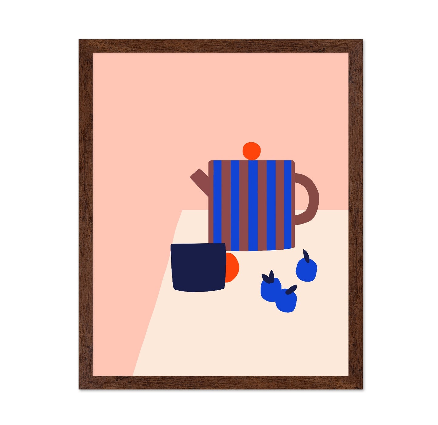 Striped Teapot Still Life