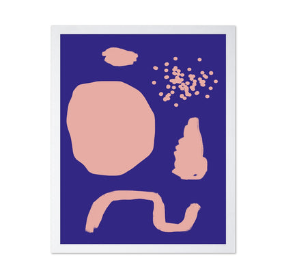 Blue Pink Abstract Forms