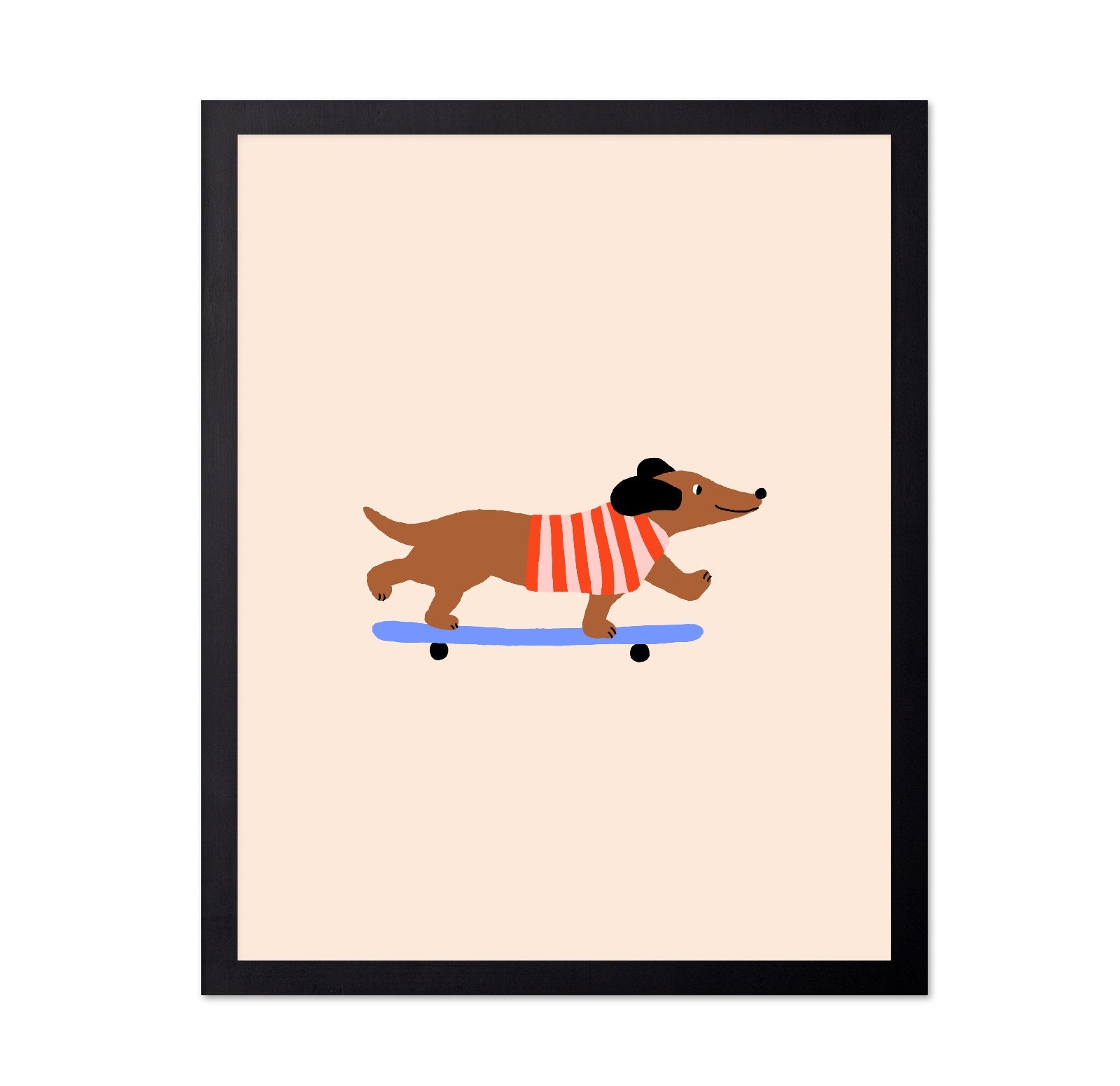Skating Dachshund