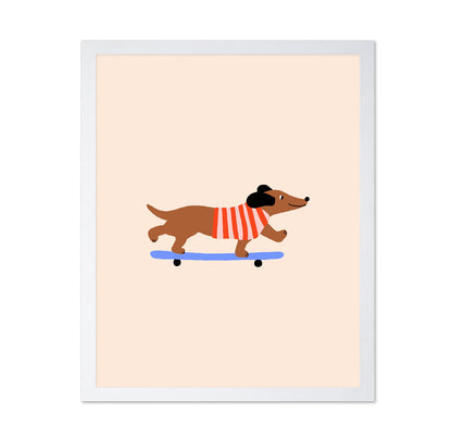 Skating Dachshund