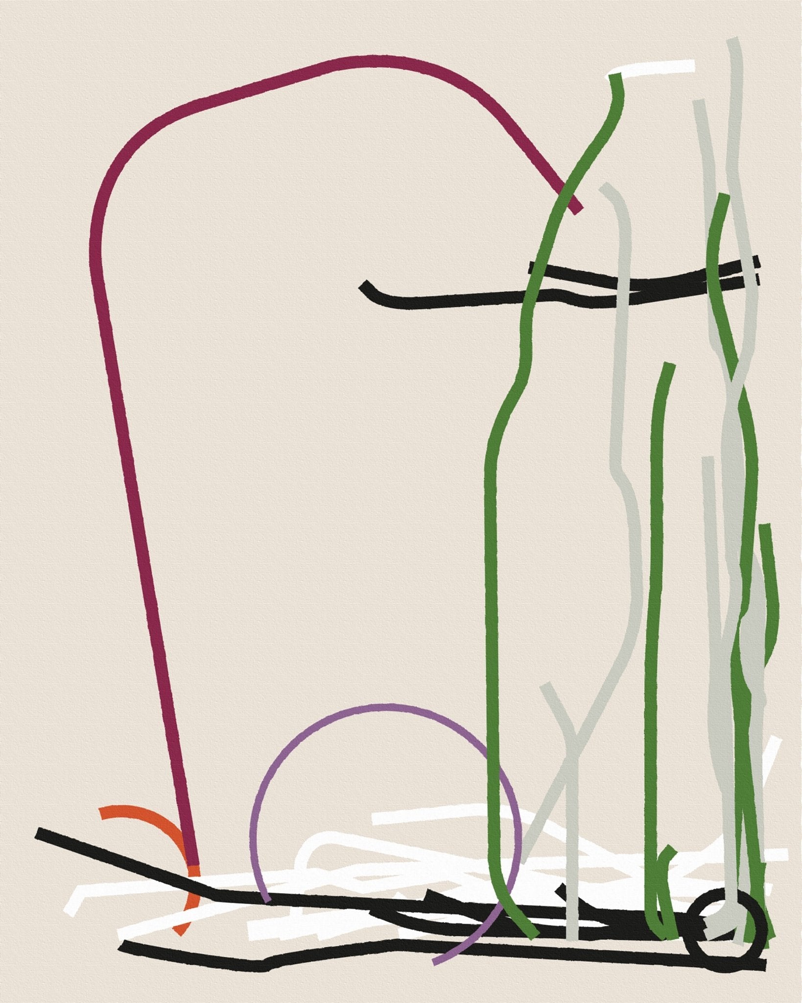 Minimal Line Still Life