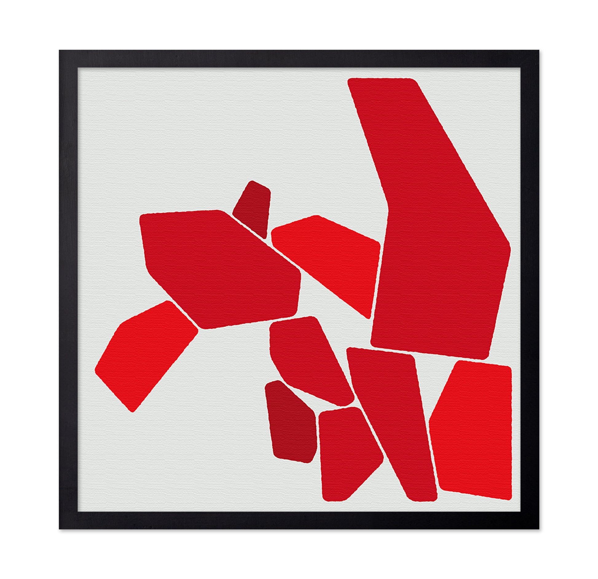 Red Geometric Balance No1