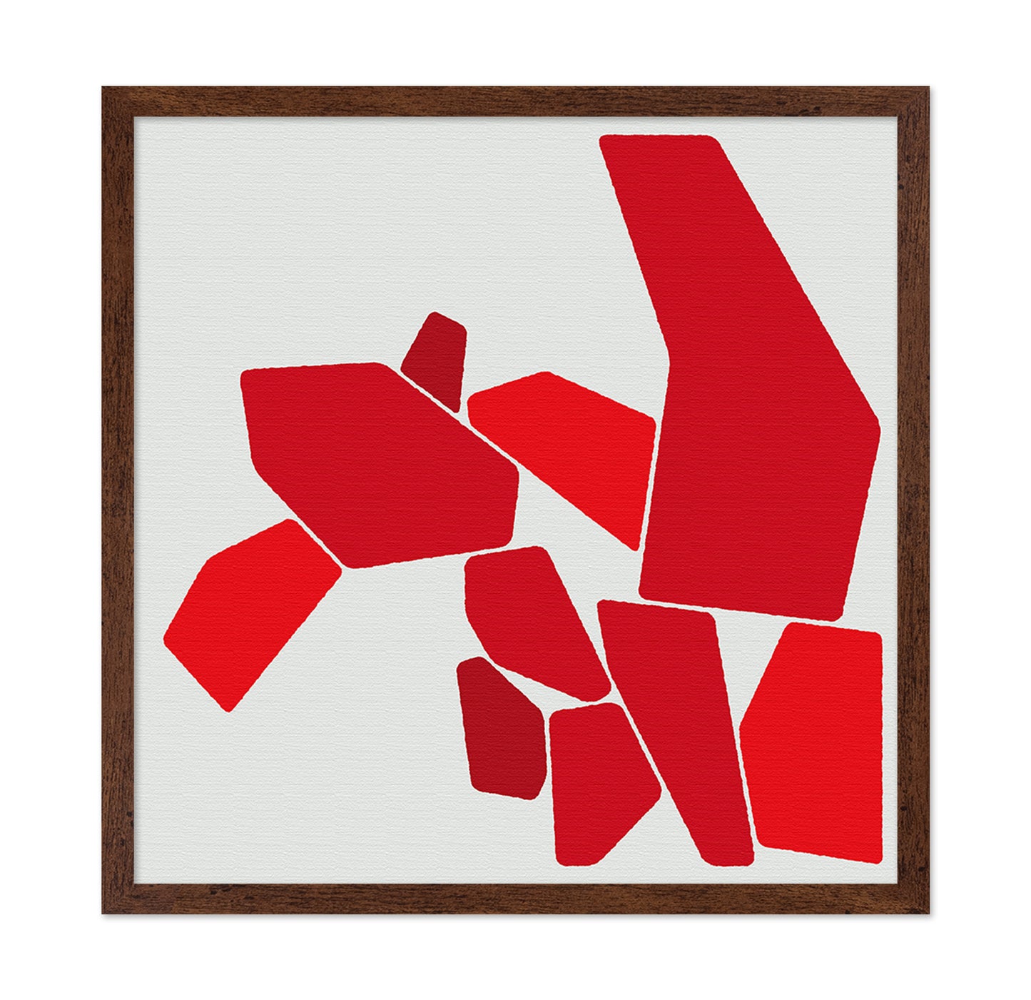 Red Geometric Balance No1
