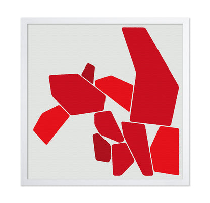 Red Geometric Balance No1