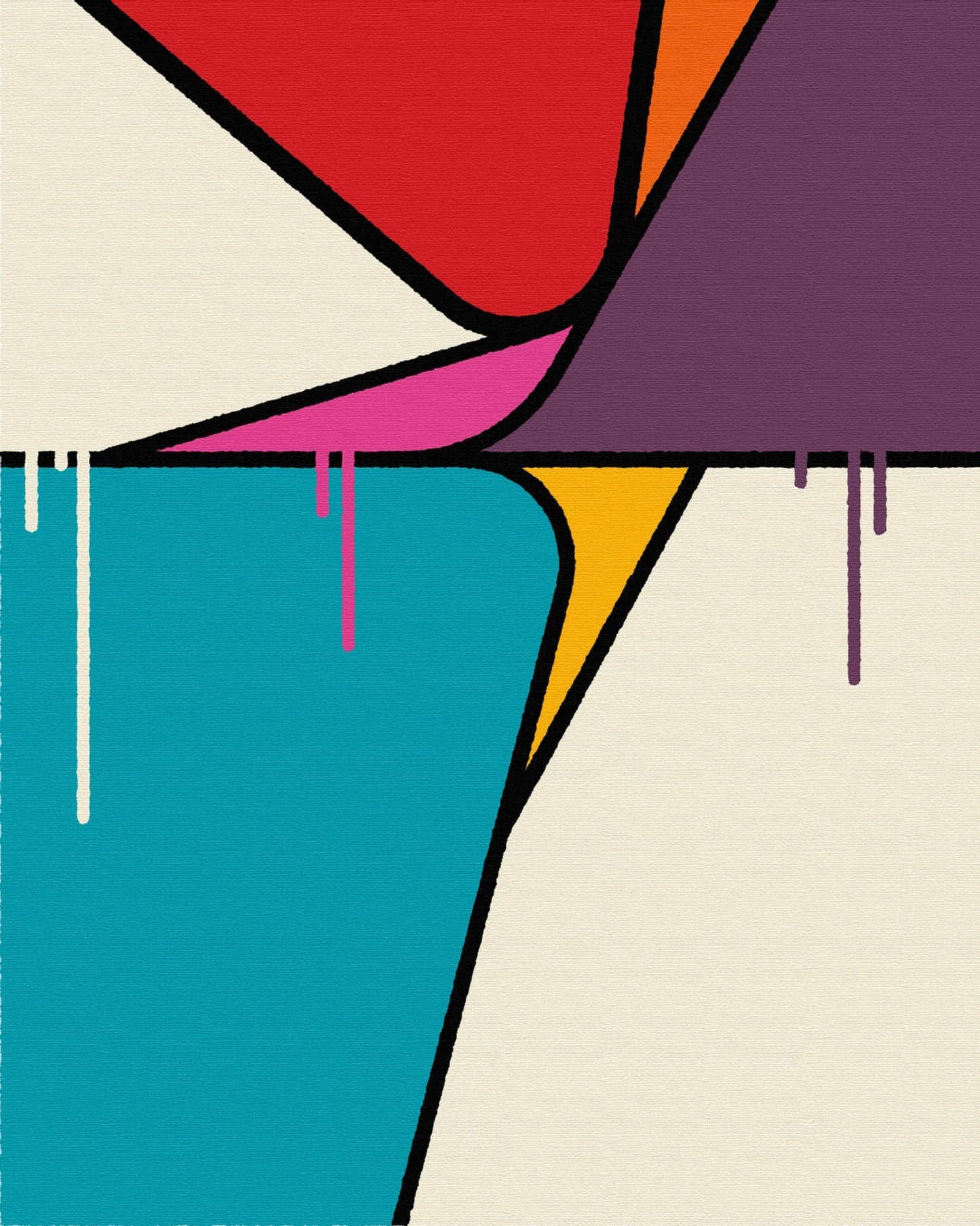 Color Drip Geometry