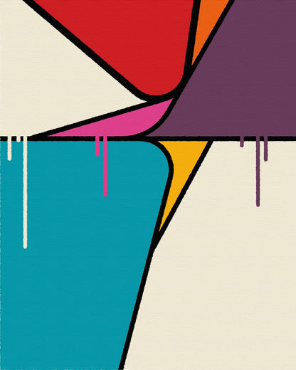 Color Drip Geometry