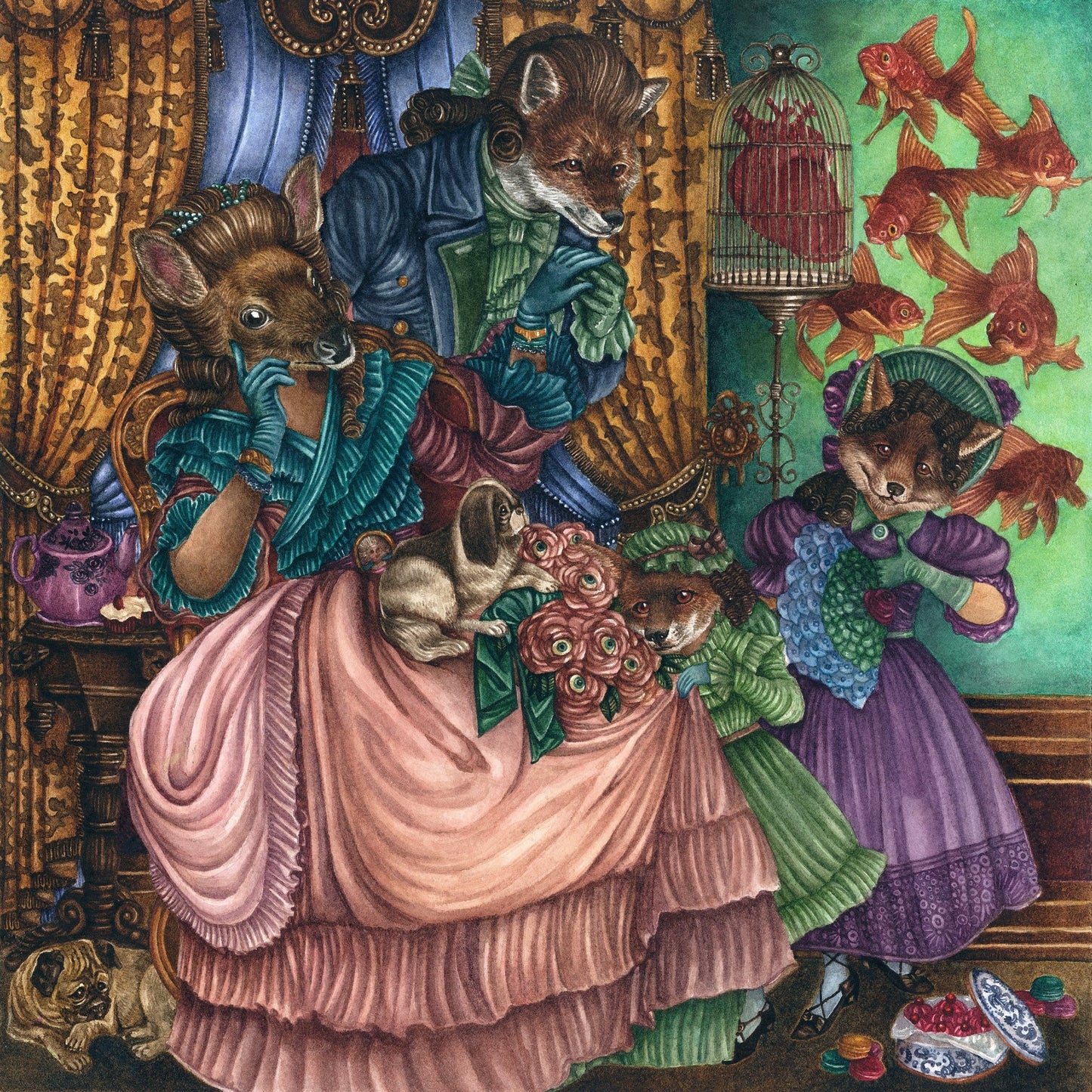 Victorian Animal Family