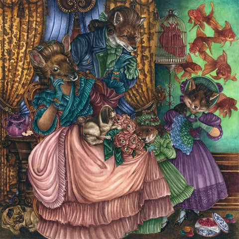 Victorian Animal Family