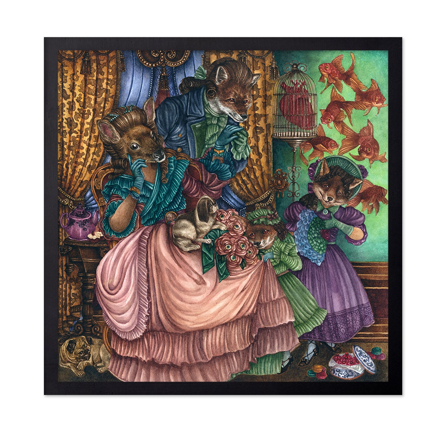 Victorian Animal Family