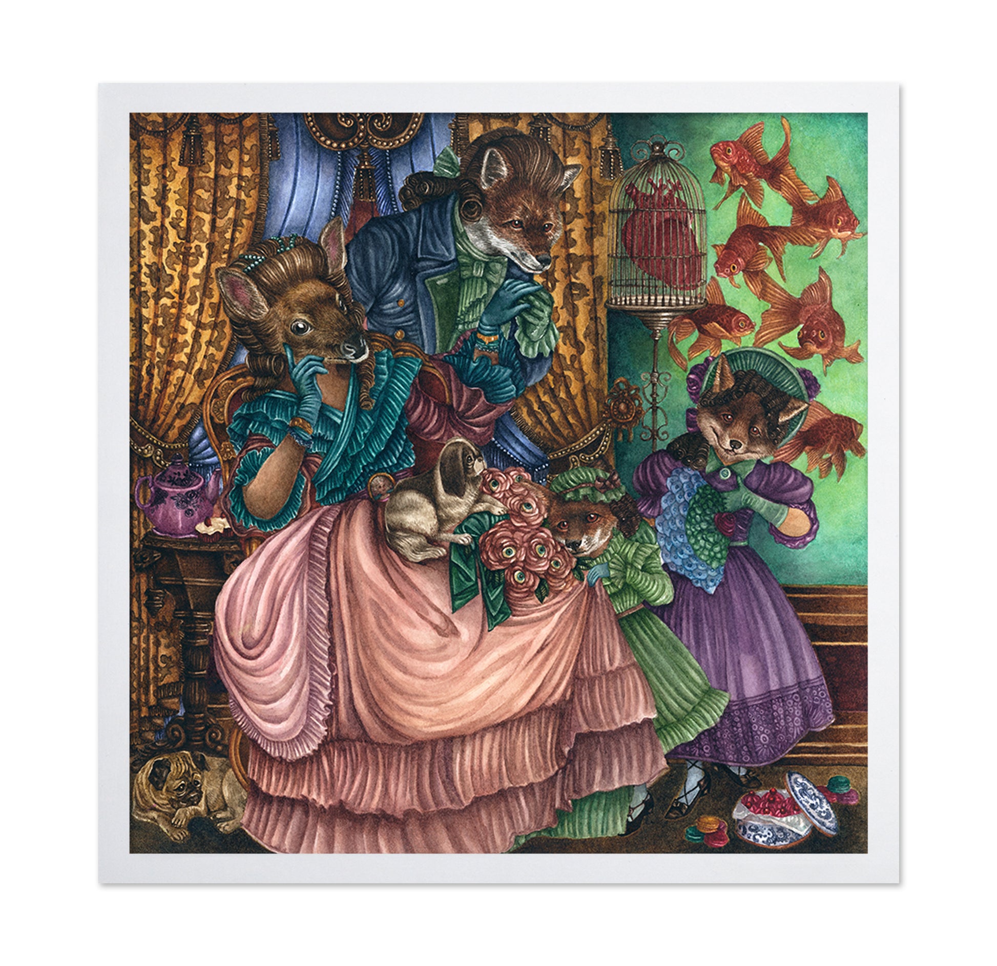 Victorian Animal Family