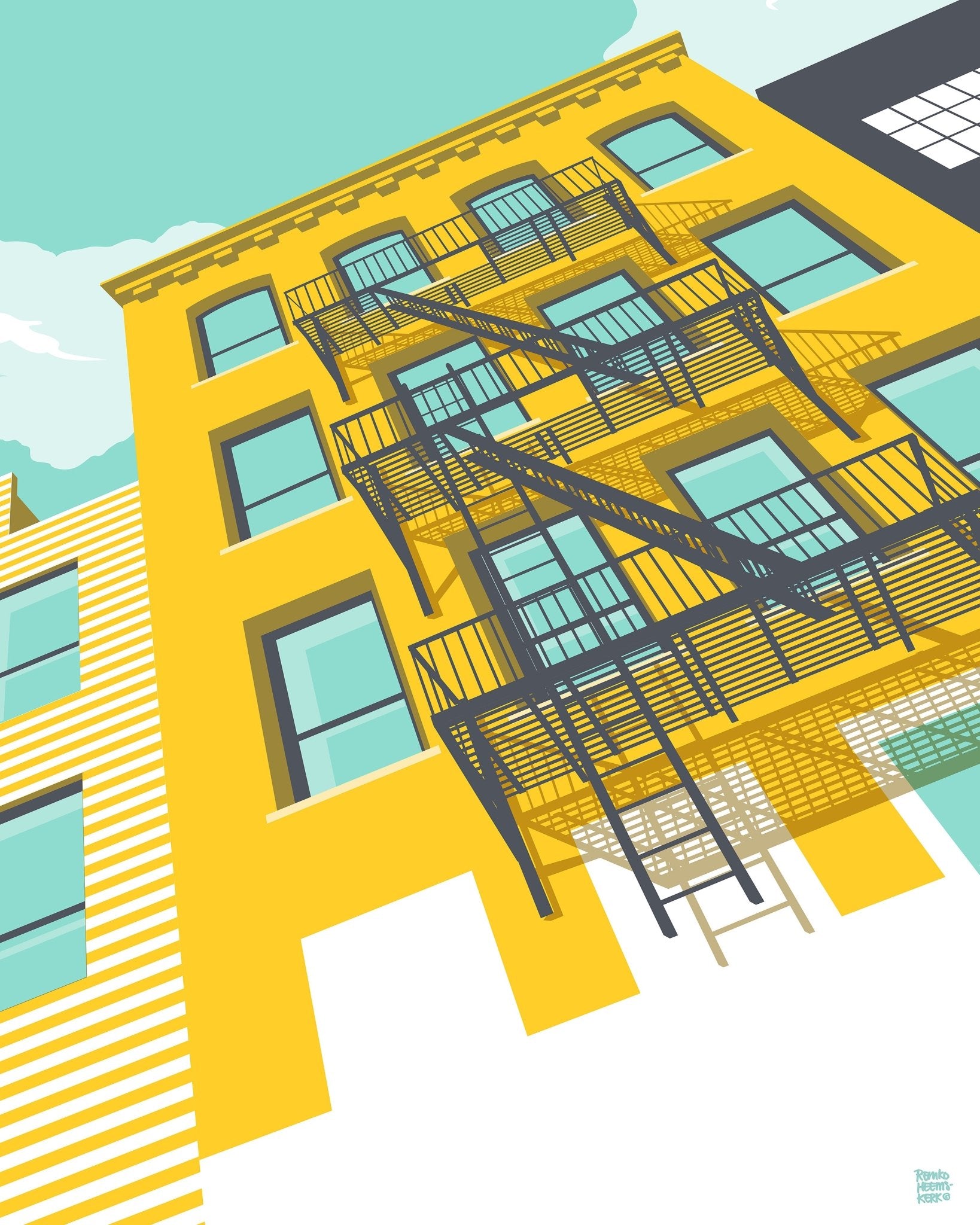 Brooklyn Yellow Walkup