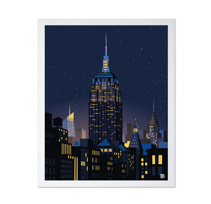 Manhattan Night Skyline