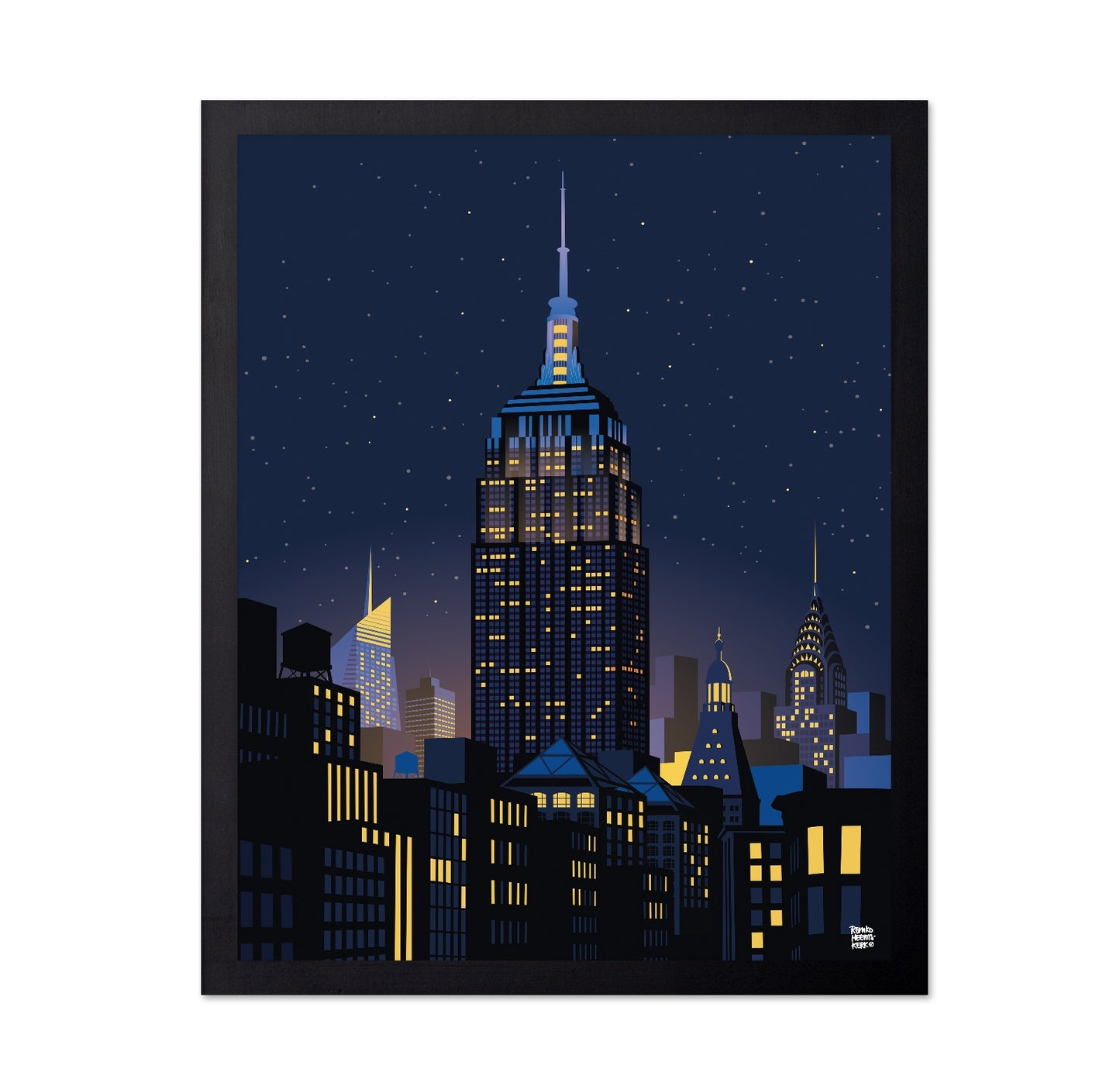 Manhattan Night Skyline