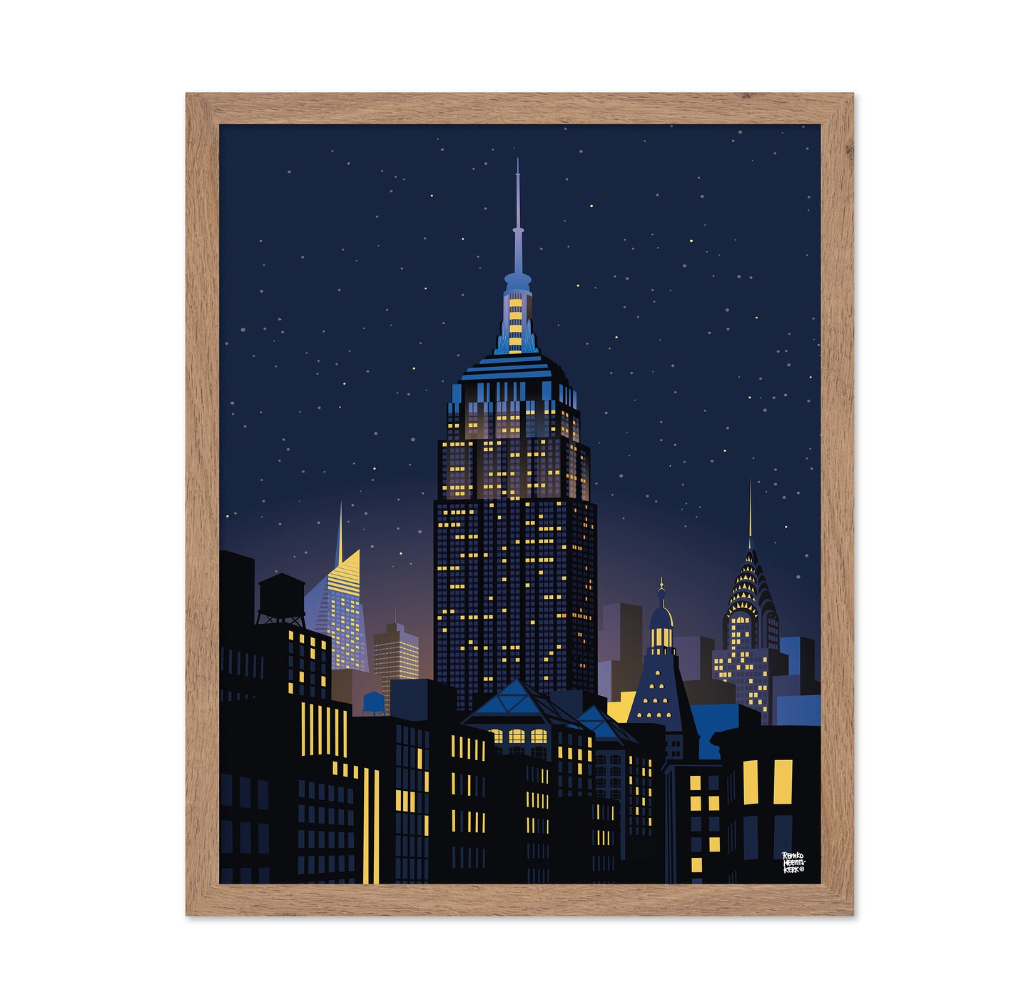Manhattan Night Skyline