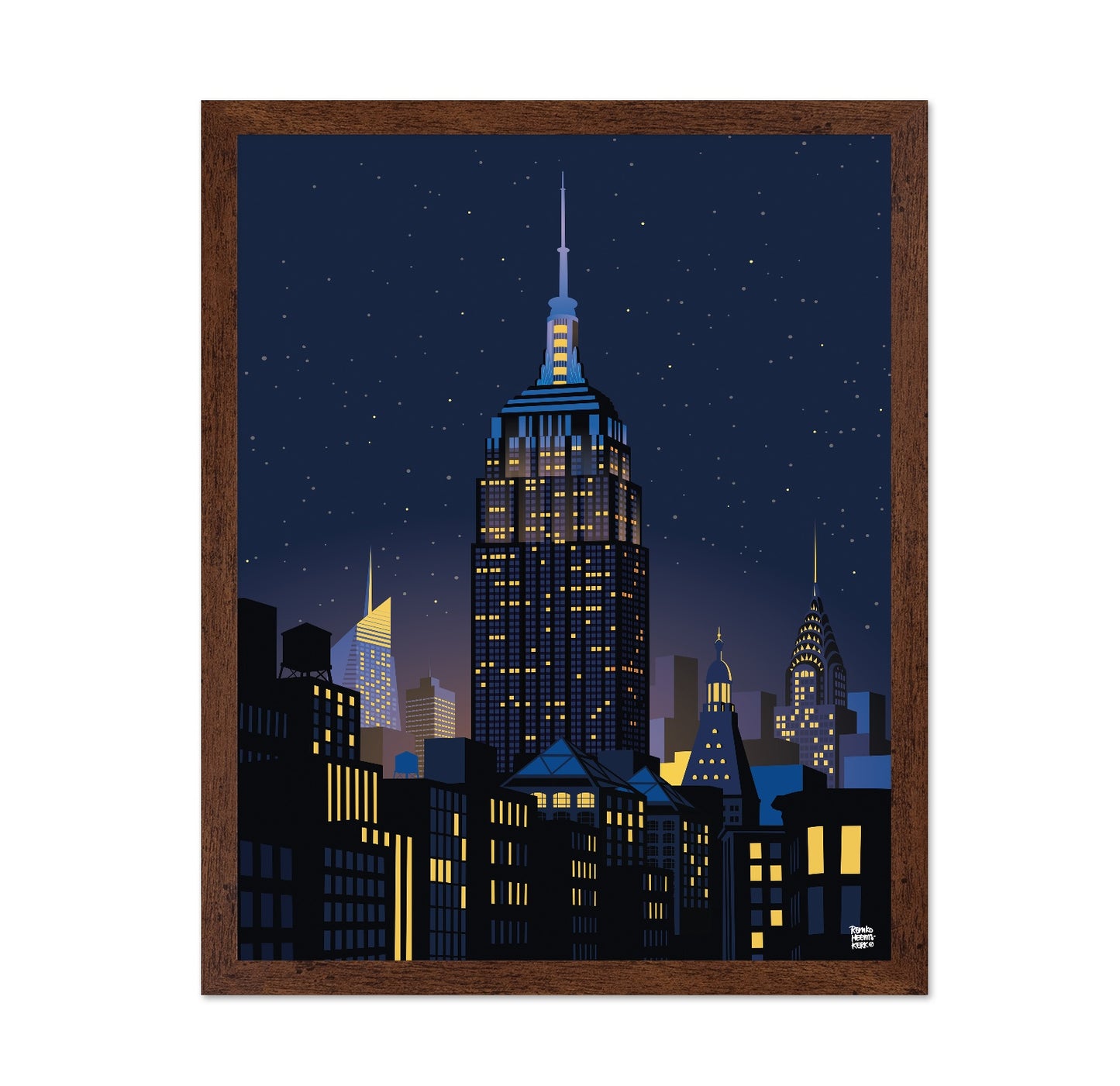 Manhattan Night Skyline