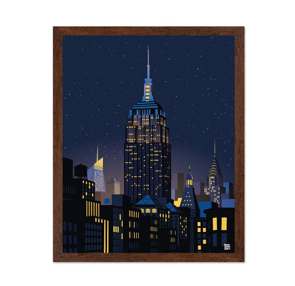 Manhattan Night Skyline