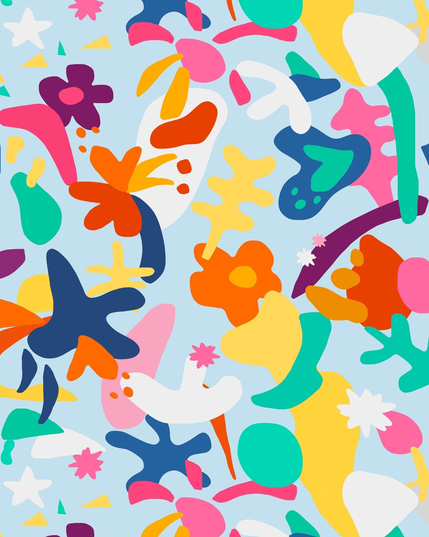 Colorful Organic Shapes No1