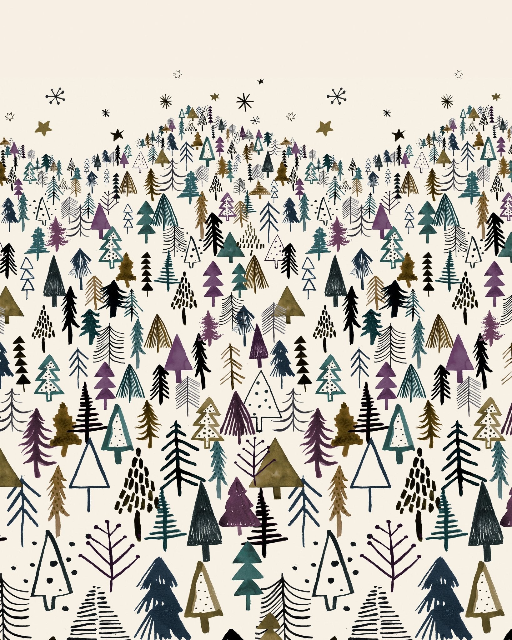 Whimsical Forest Trees