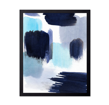 Indigo Brush Strokes