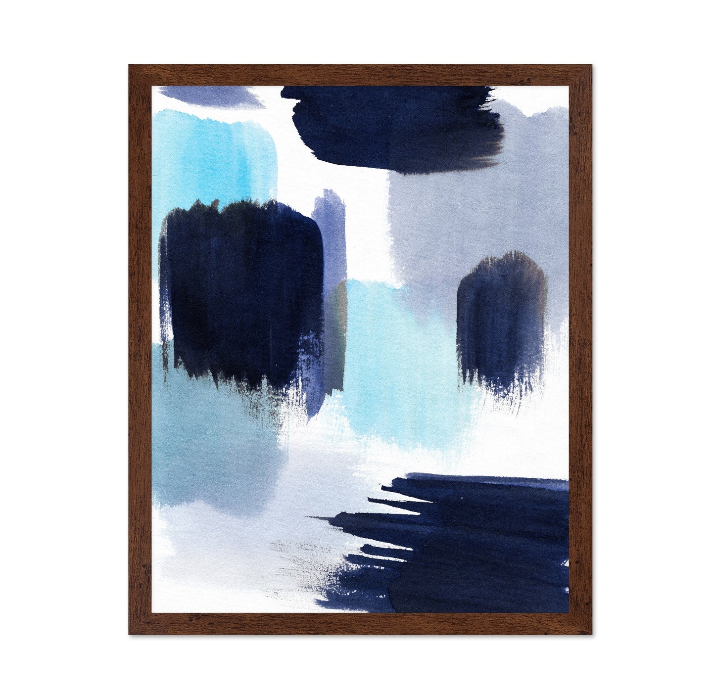 Indigo Brush Strokes