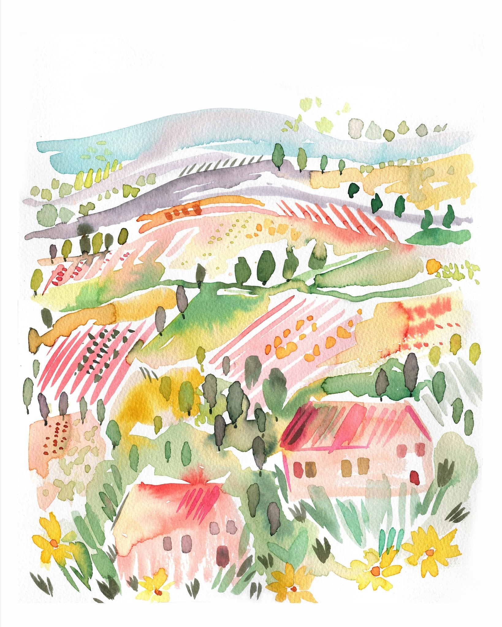 Tuscany Hills Scene