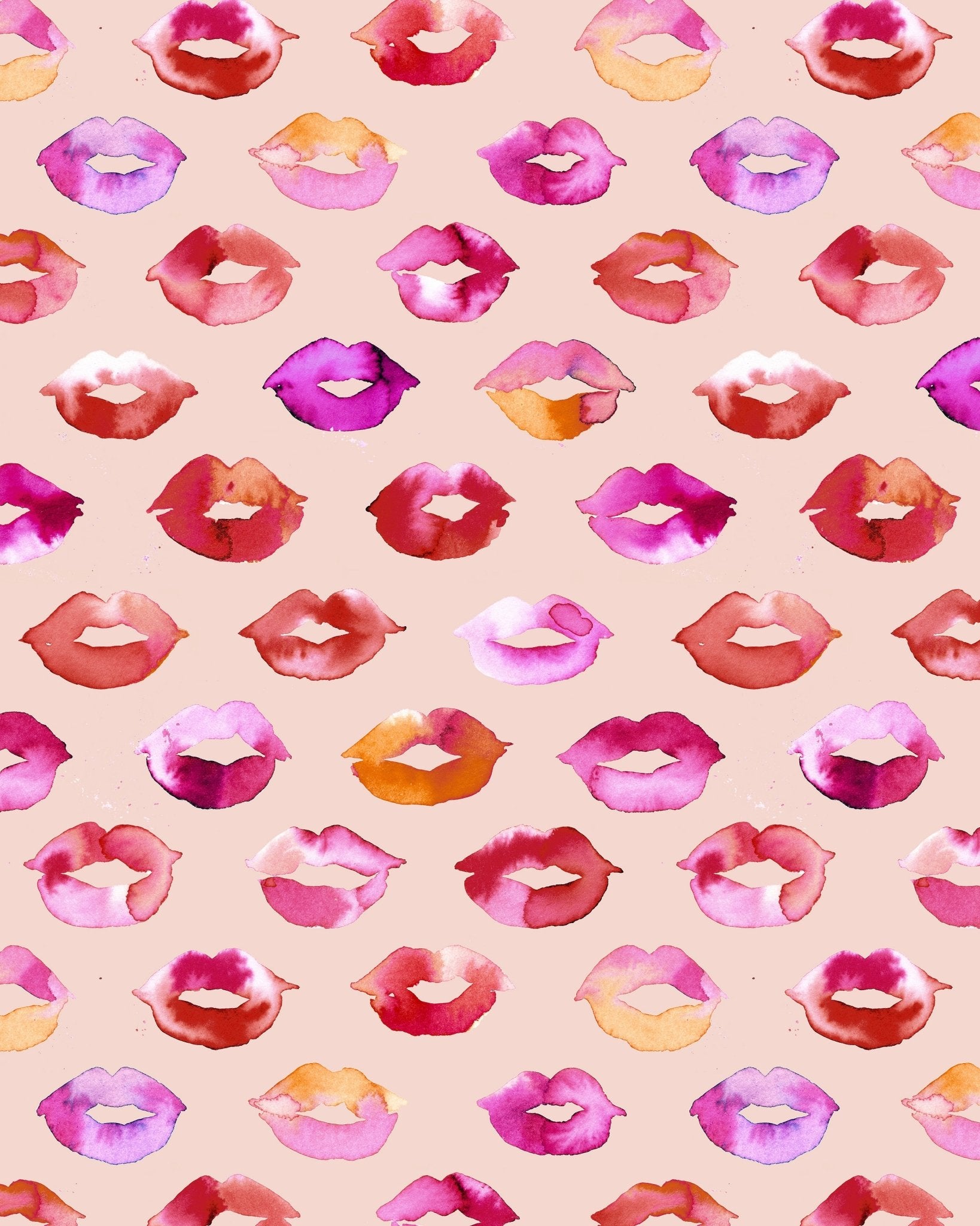 Colorful Kiss Marks