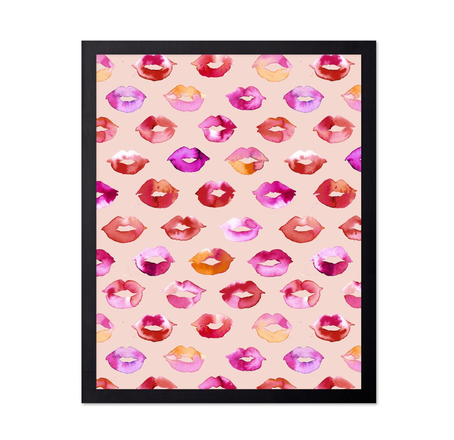 Colorful Kiss Marks