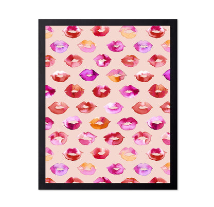 Colorful Kiss Marks