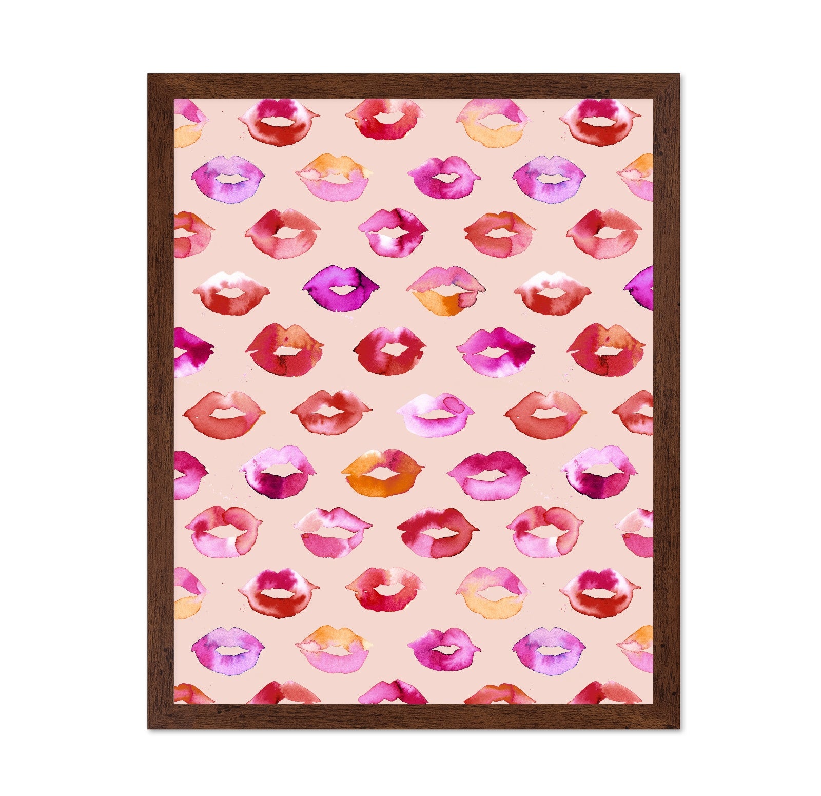 Colorful Kiss Marks