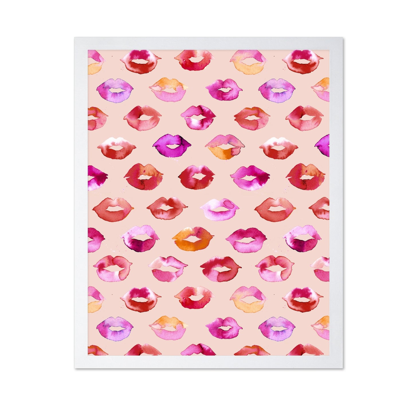 Colorful Kiss Marks