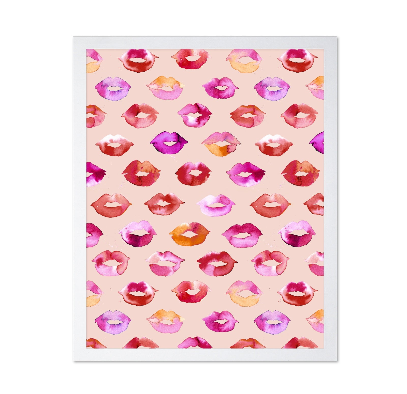 Colorful Kiss Marks