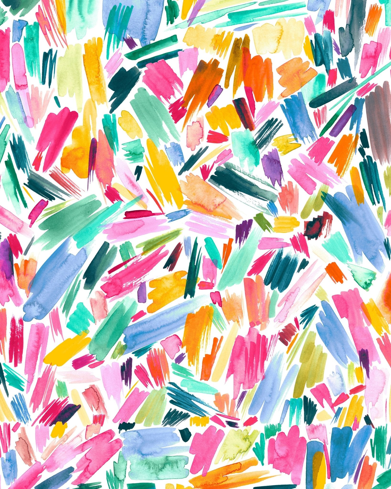 Colorful Brush Burst
