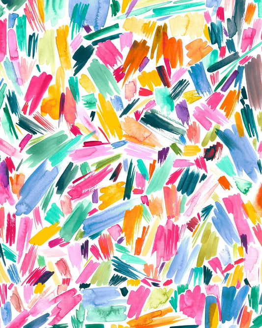 Colorful Brush Burst