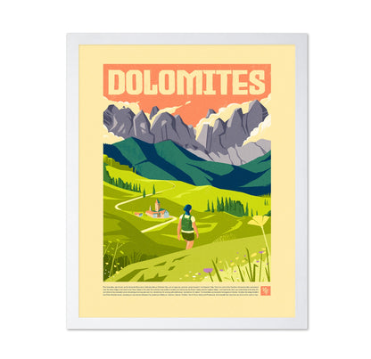 Dolomites Travel Poster