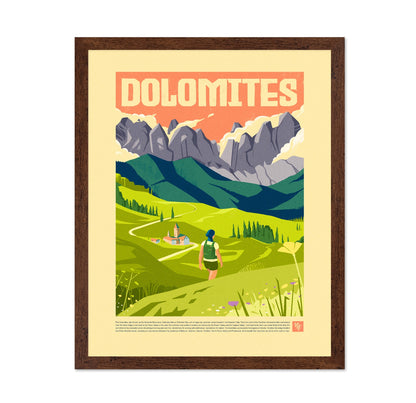 Dolomites Travel Poster