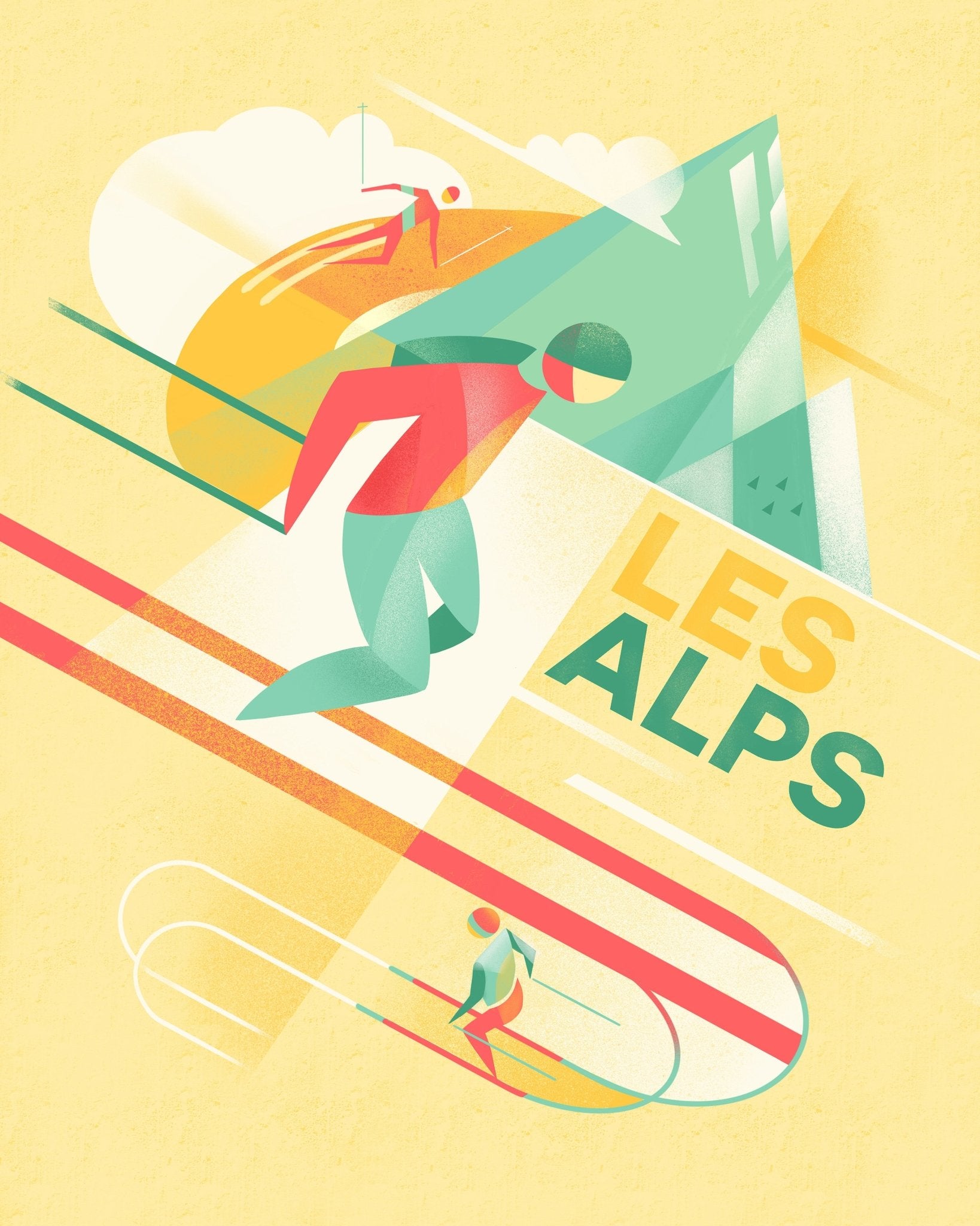 Retro Ski Alps