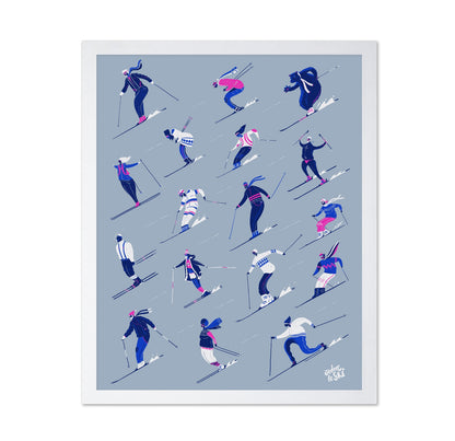 Ski Pattern Grey