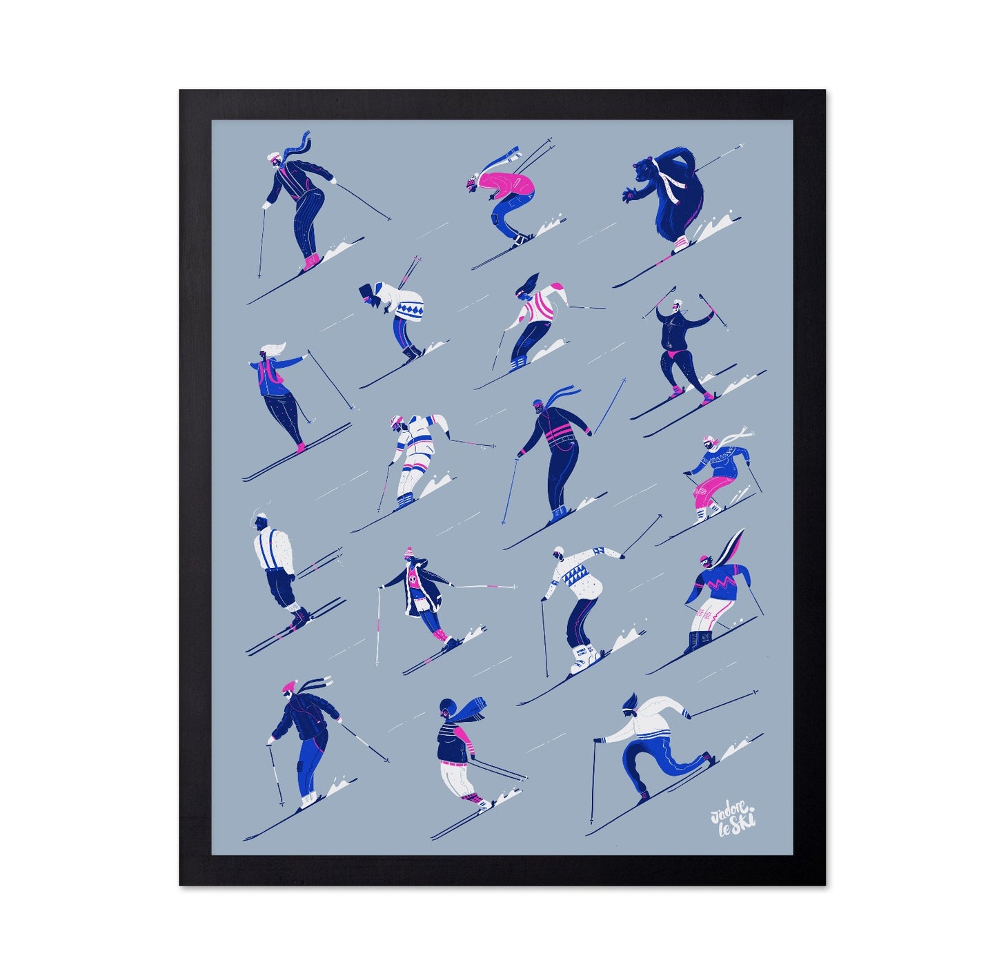 Ski Pattern Grey