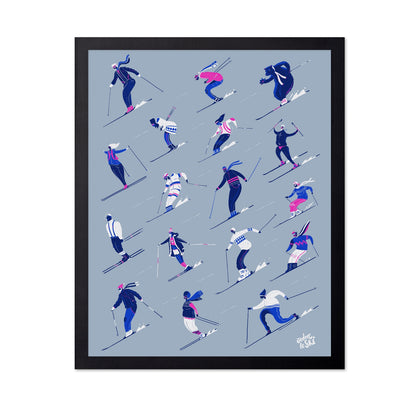 Ski Pattern Grey