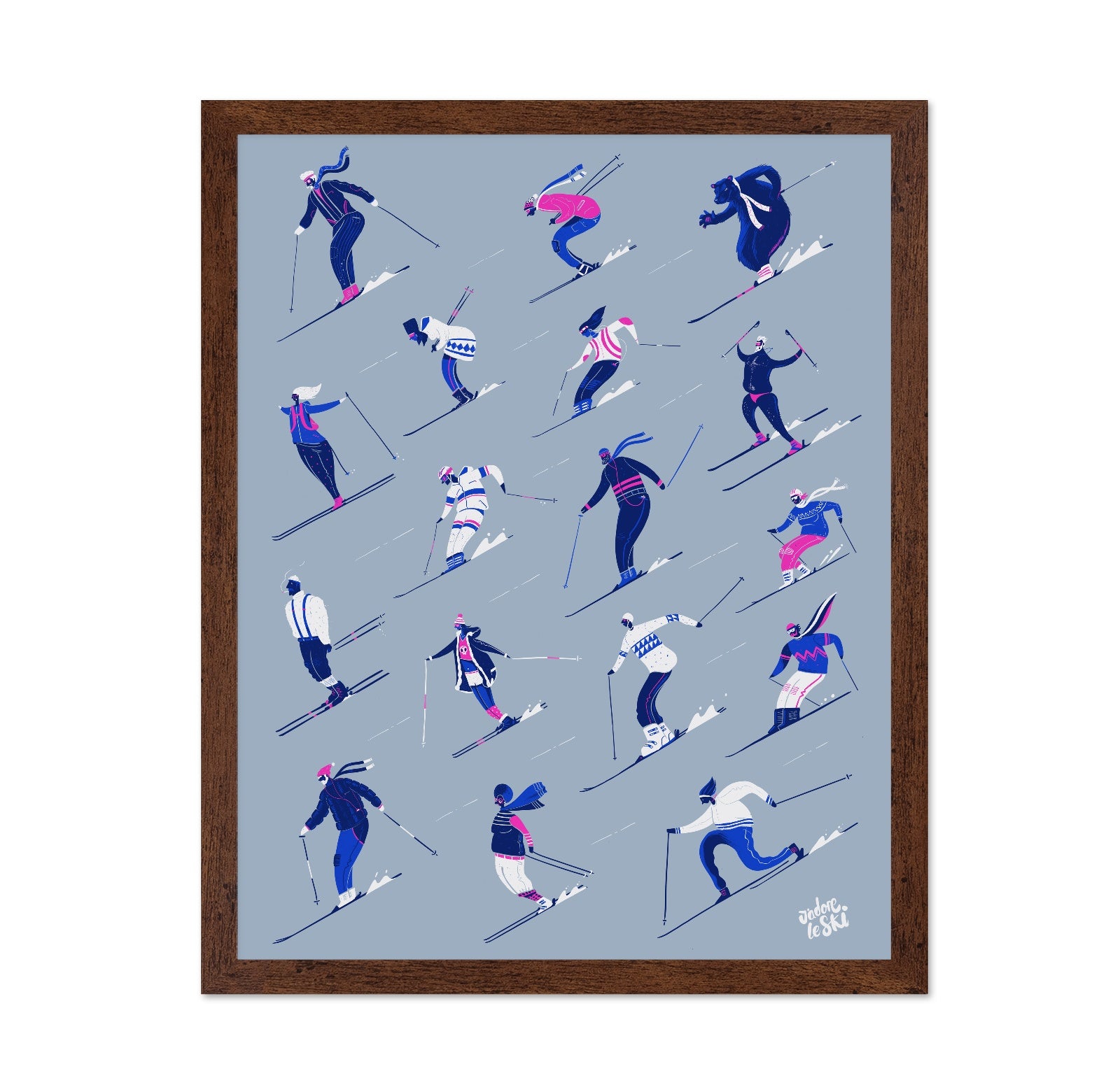 Ski Pattern Grey