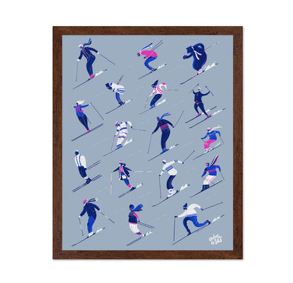 Ski Pattern Grey