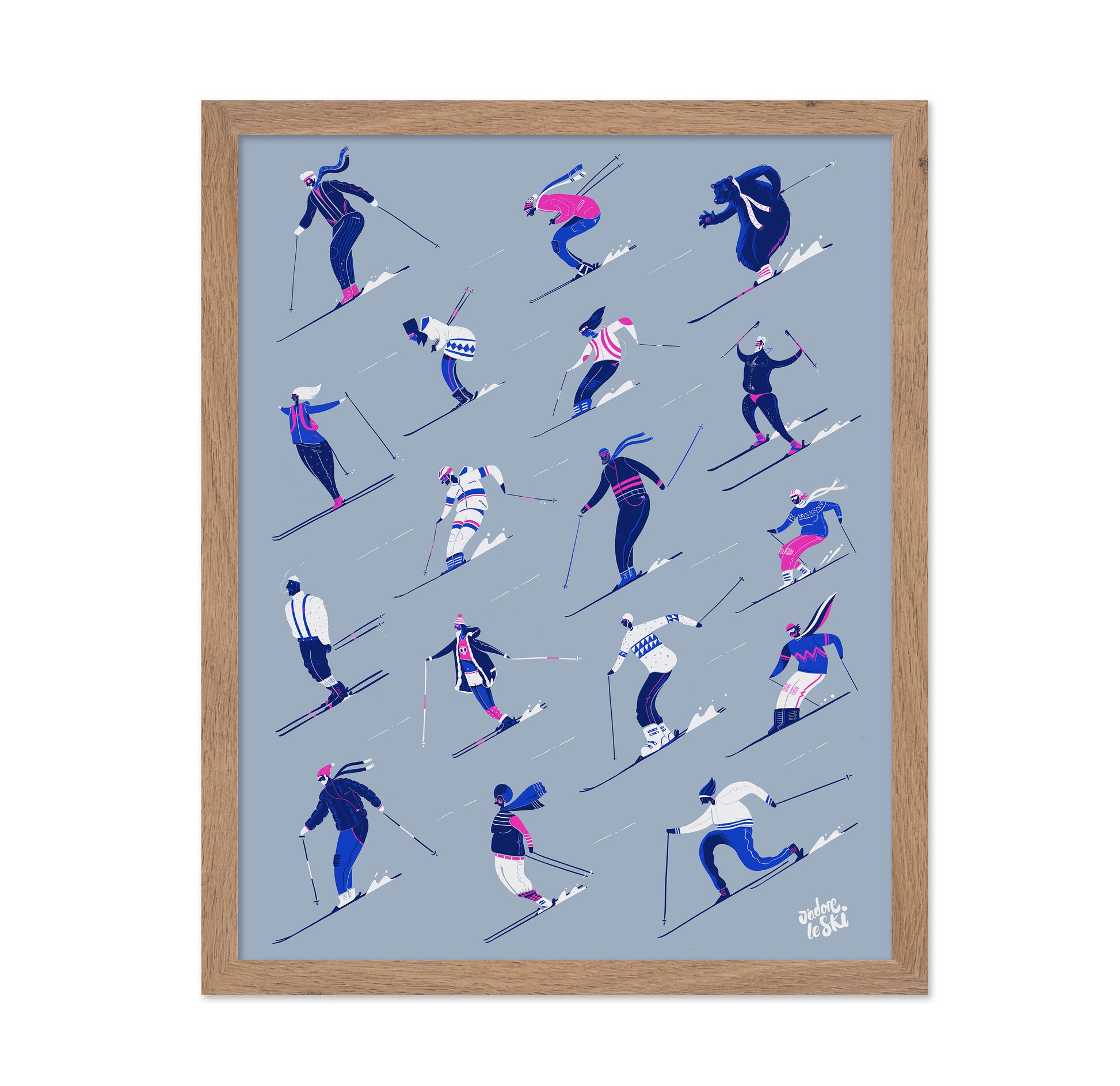 Ski Pattern Grey