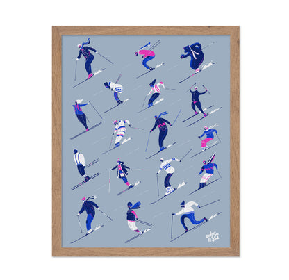 Ski Pattern Grey