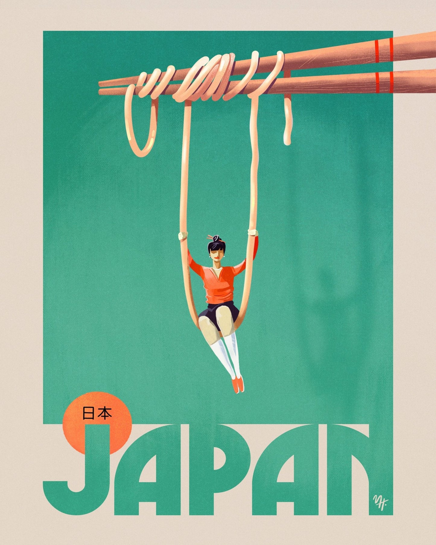 Japan Noodle Poster